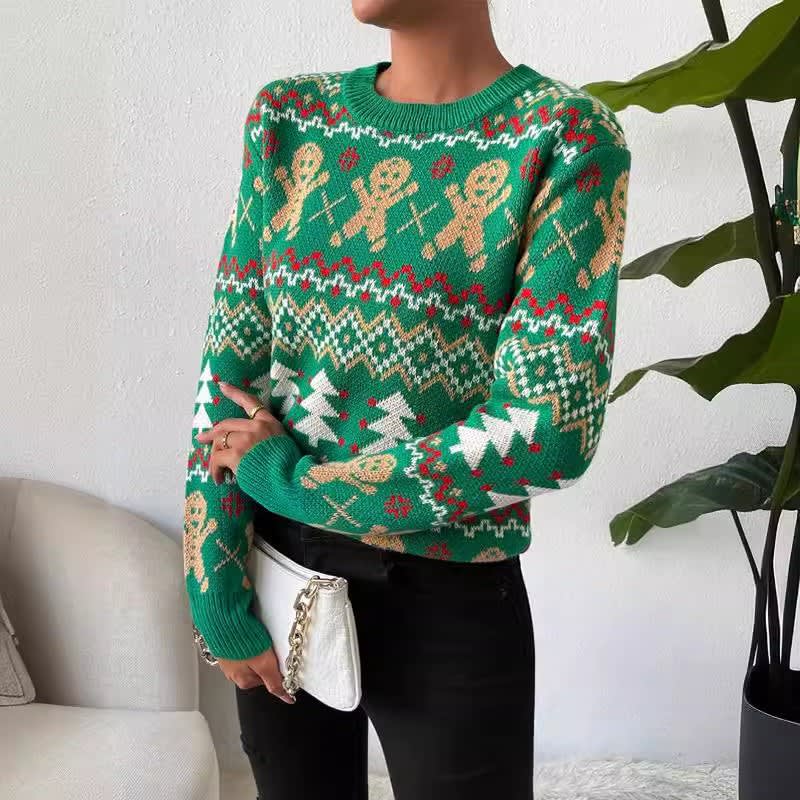 Penny Gingerbread Fair Isle Christmas Sweater_4