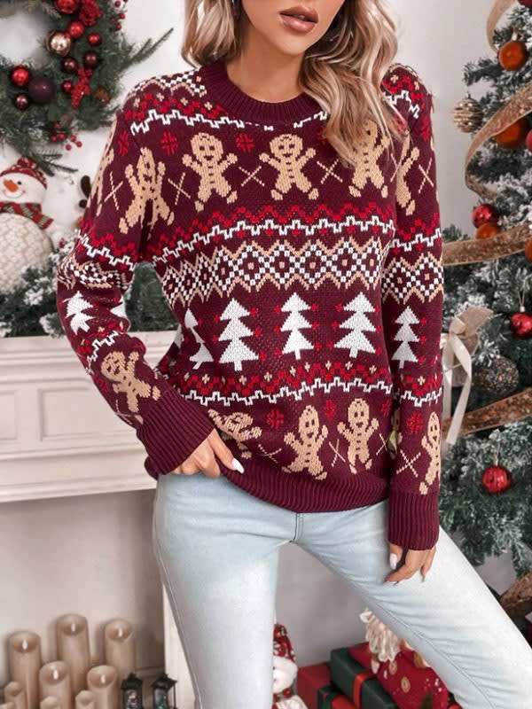 Penny Gingerbread Fair Isle Christmas Sweater_6
