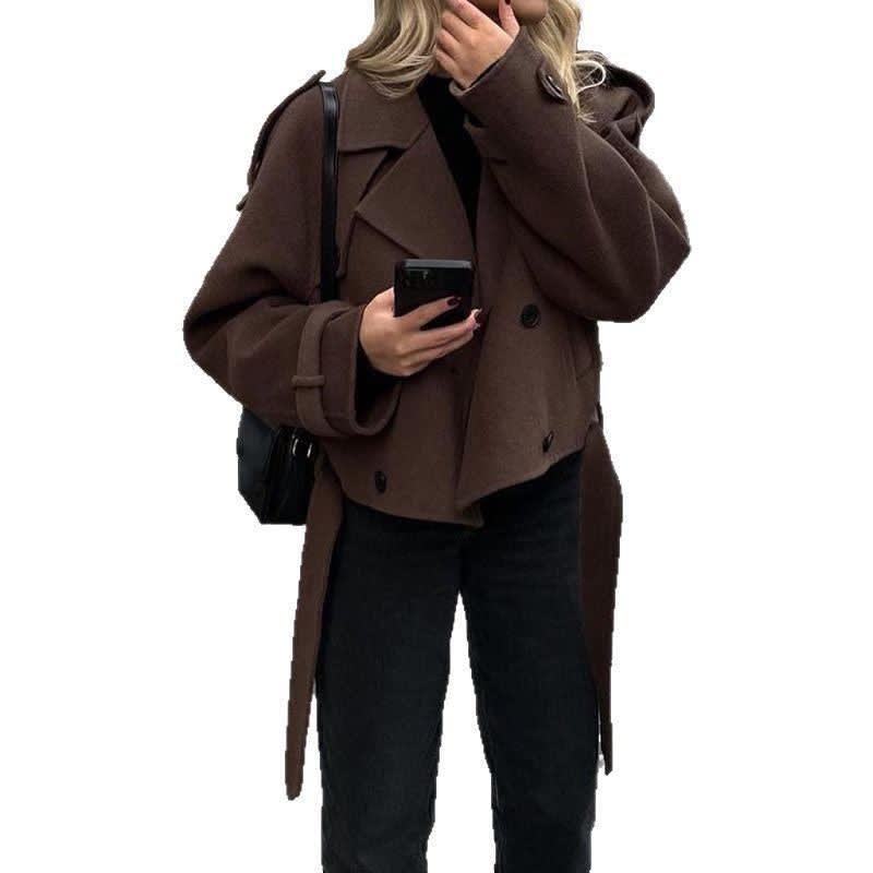 Rachel Belted Cropped Pea Coat_5
