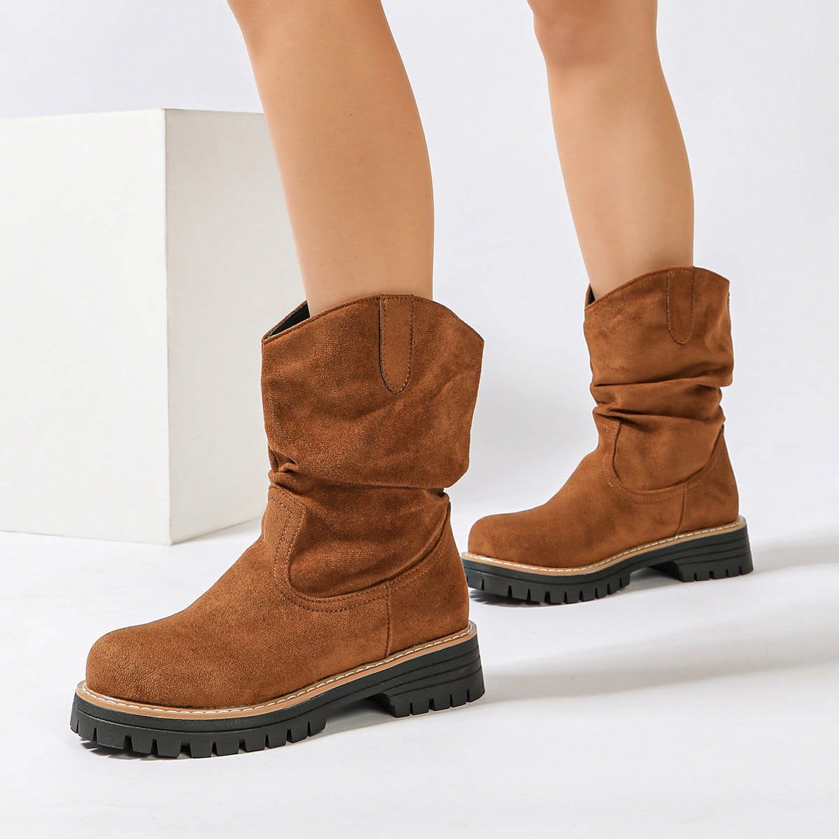 Odessa Suede Slouch Western Boots_3