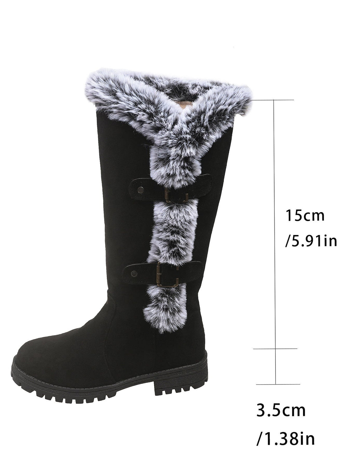 Geneva Faux Fur Trim Knee High Boots_6