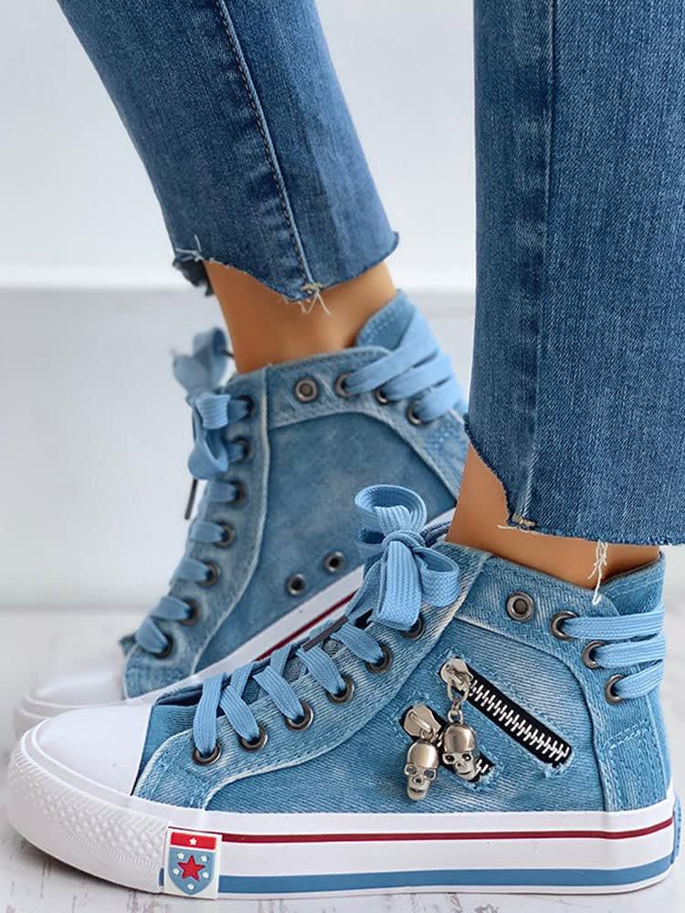 Fabiola Denim High Top Sneakers_3