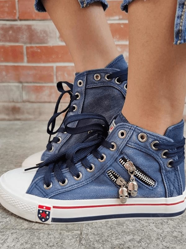 Fabiola Denim High Top Sneakers_9