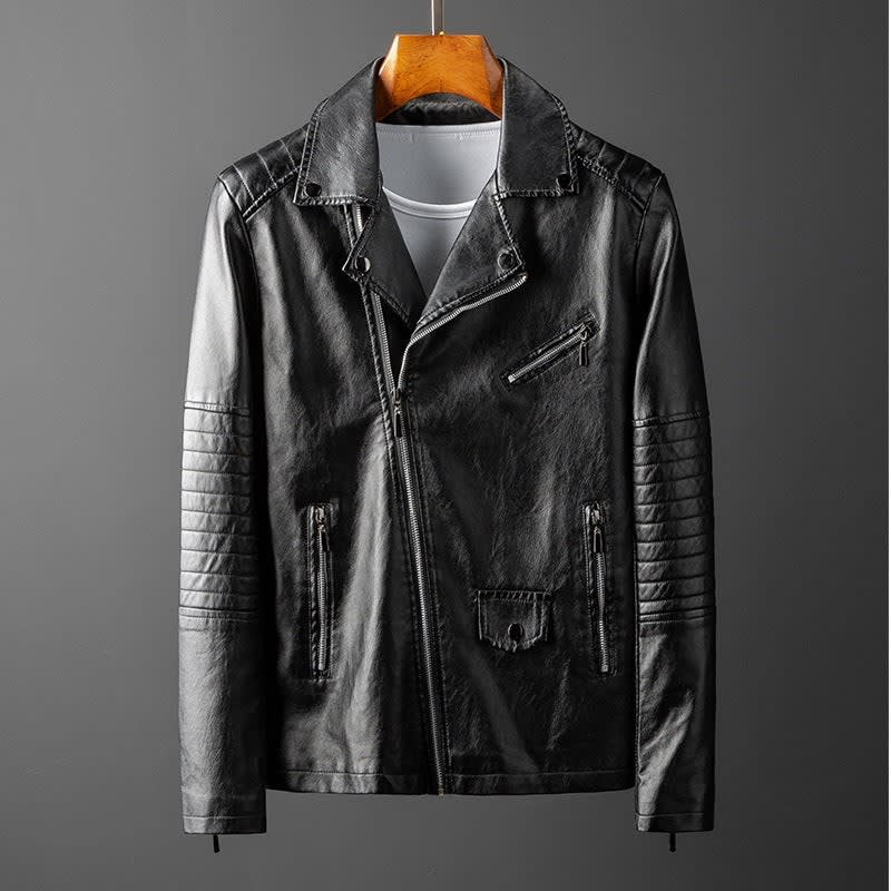 Ridge Faux Leather Moto Jacket_3