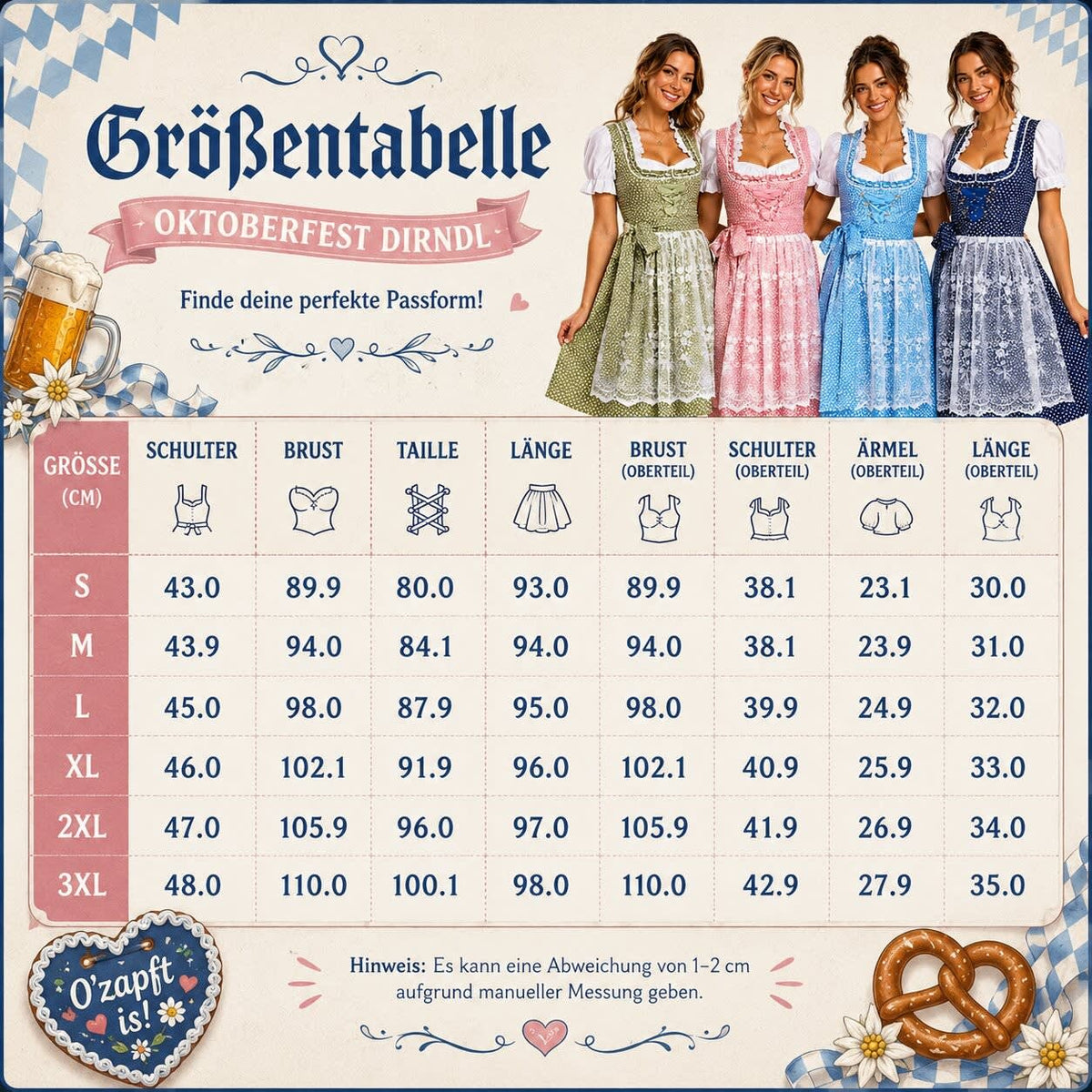 Ljubica Floral Lace Apron Dirndl Dress_21