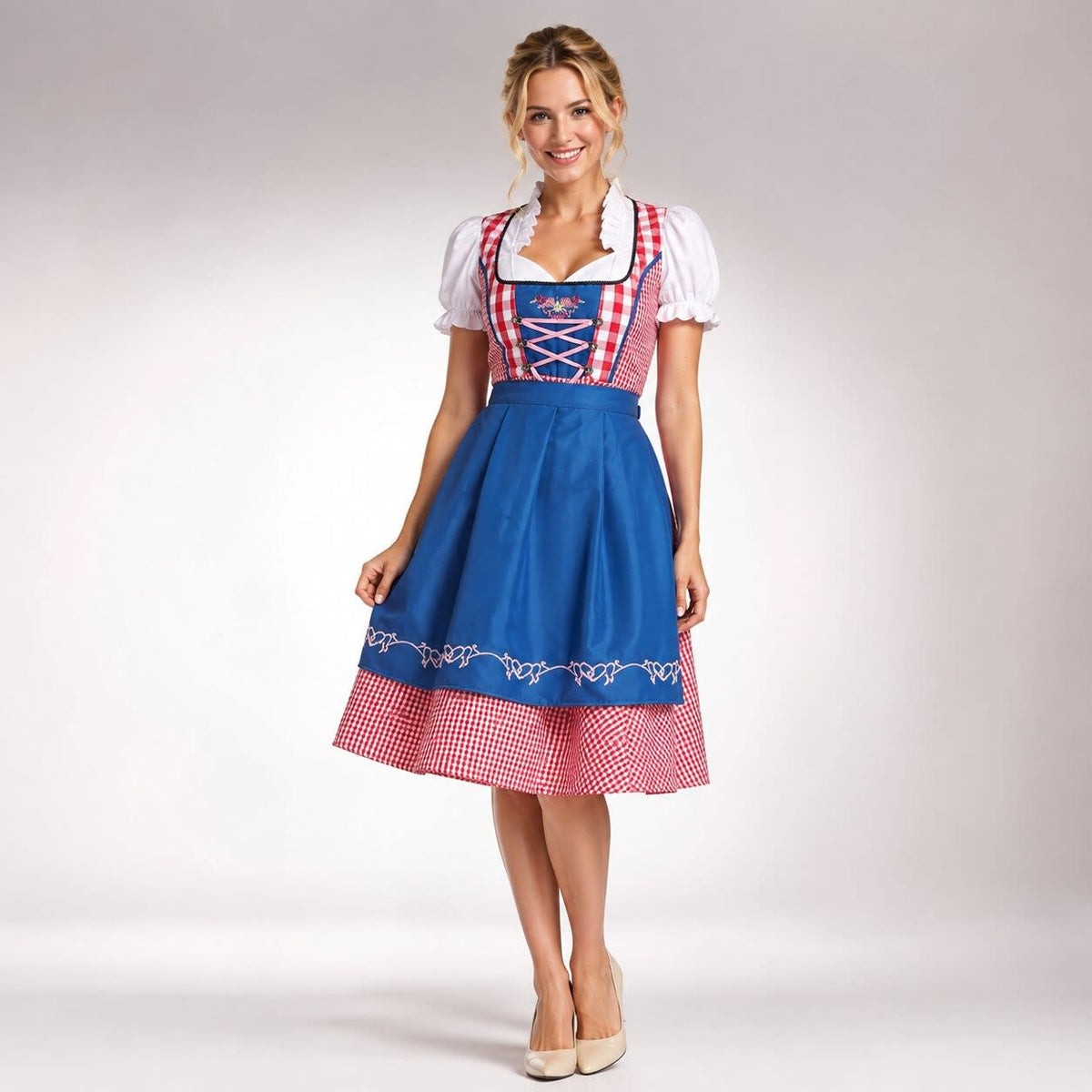 Aisha Gingham Oktoberfest Dirndl Dress_2
