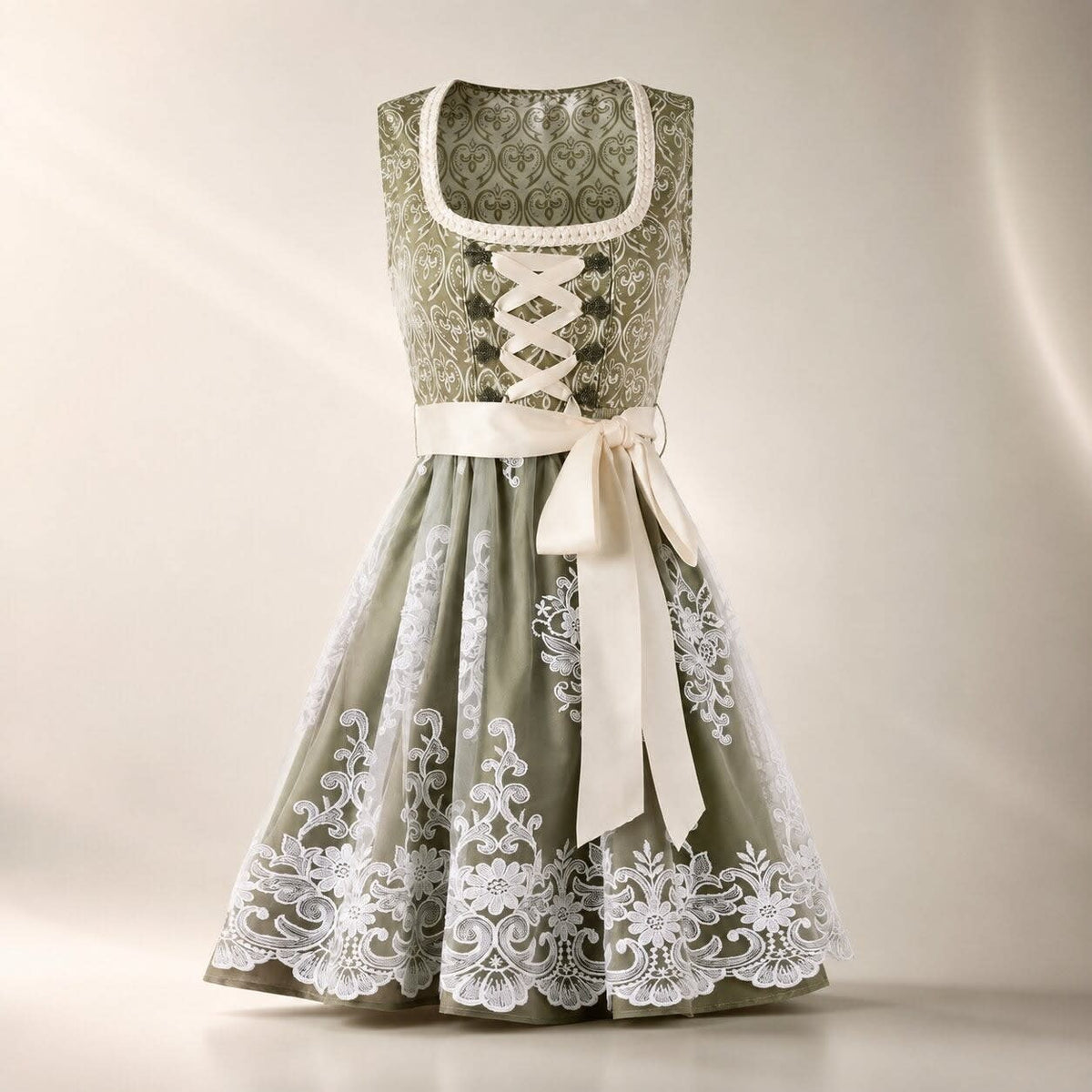 Ysabeau Floral Lace Dirndl Dress_4