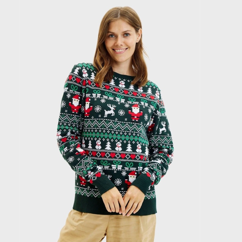 Vivian Fair Isle Cotton Christmas Sweater_1