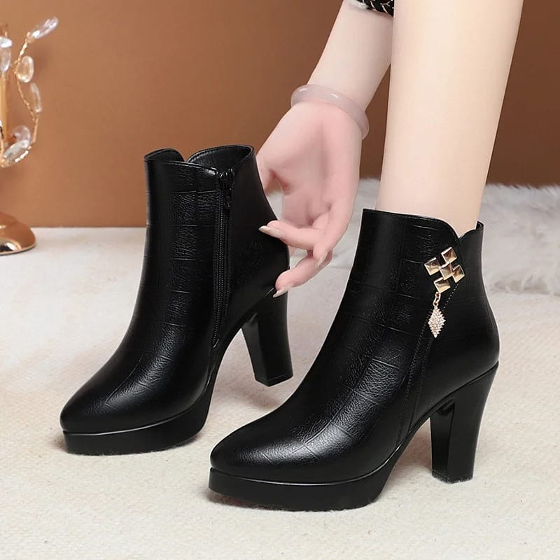 Marietta Fleece Lined Platform Ankle Boots_3