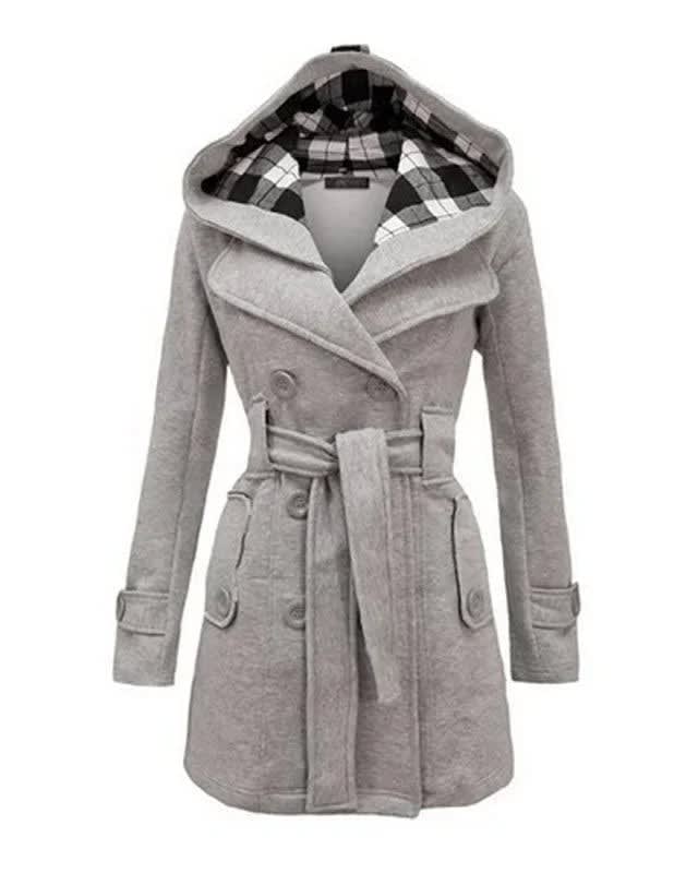 Lillian Hooded Belted Pea Coat_10