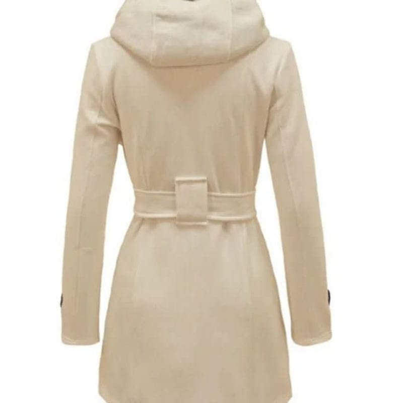 Lillian Hooded Belted Pea Coat_1