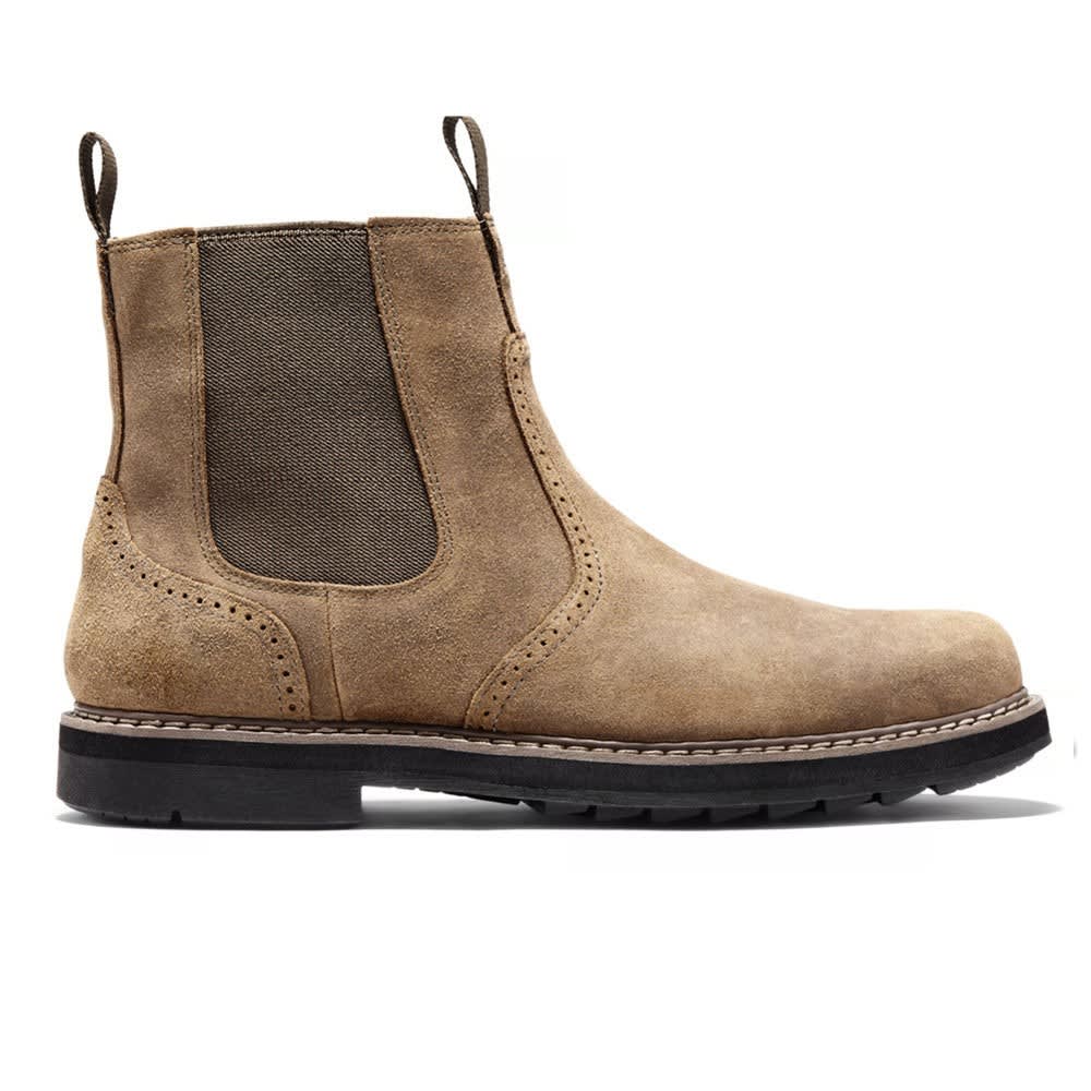 Leon Brogue Suede Chelsea Boots_4