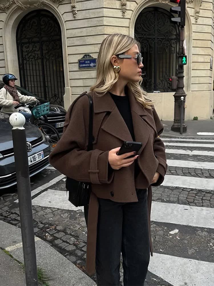 Eleanor Cropped Wool Pea Coat_2