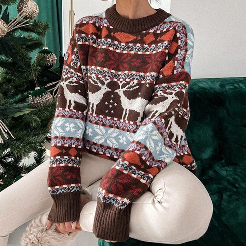 Pippa Nordic Reindeer Christmas Sweater_12