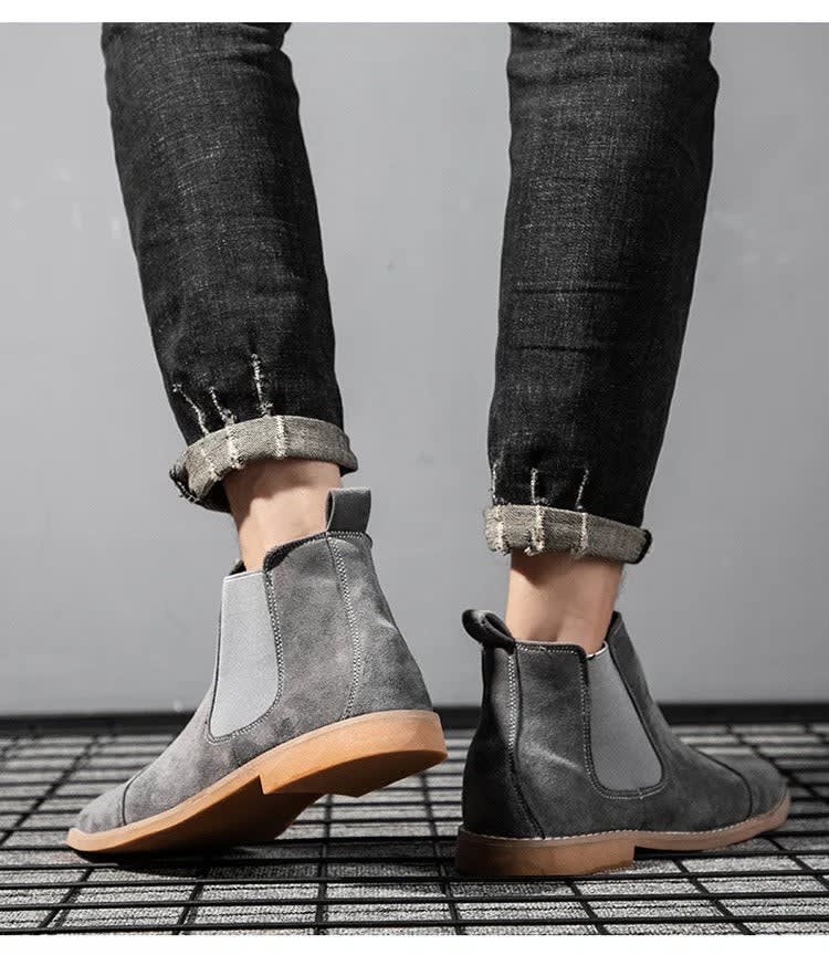 Shane Cap Toe Suede Chelsea Boots_8