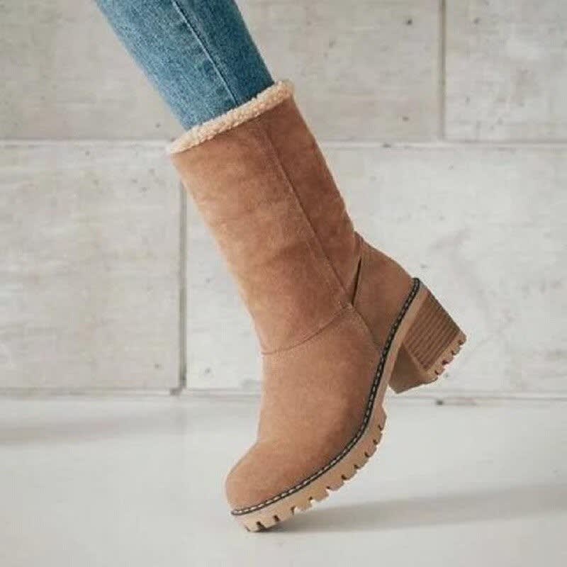 Marta Faux Suede Block Heel Ankle Boots_7