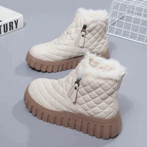 Ida Quilted Fur Lined Ankle Boots_2
