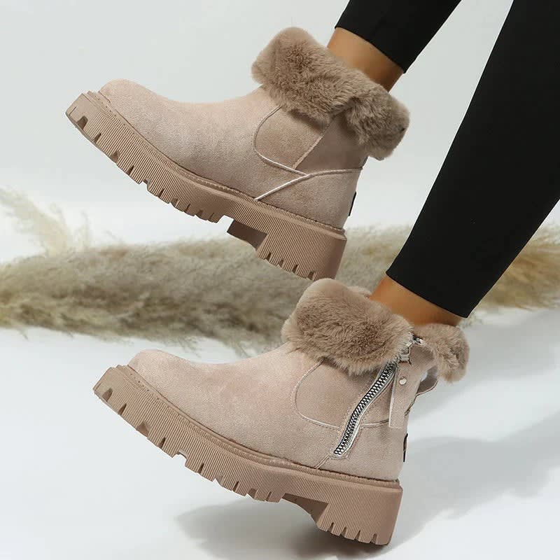 Tamia Faux Suede Platform Ankle Boots_1
