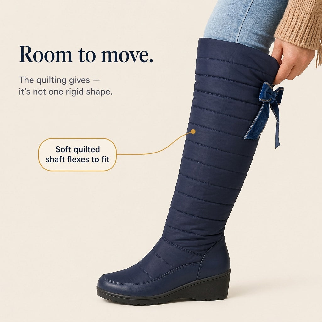 Valeria Quilted Knee High Winter Boots_5