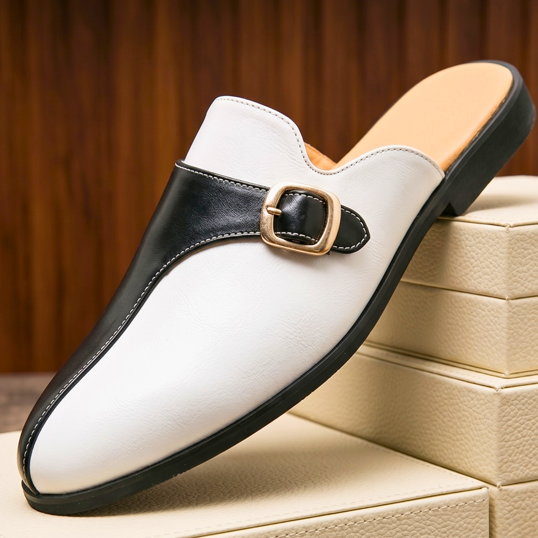 Monaco Buckle Mule