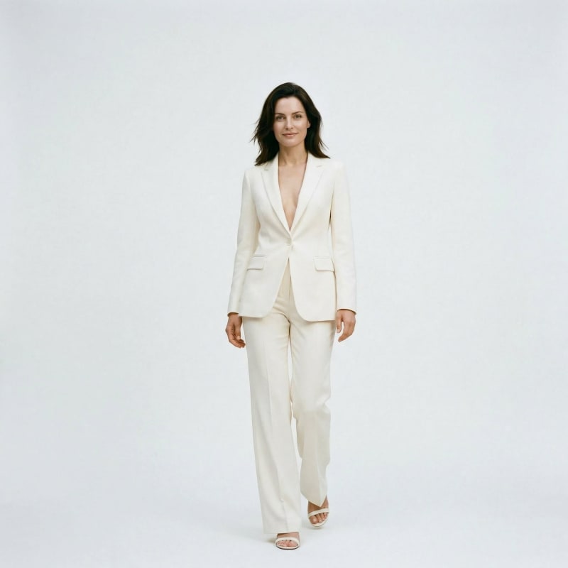 Gioconda Tailored Wide Leg Pant Suit_1