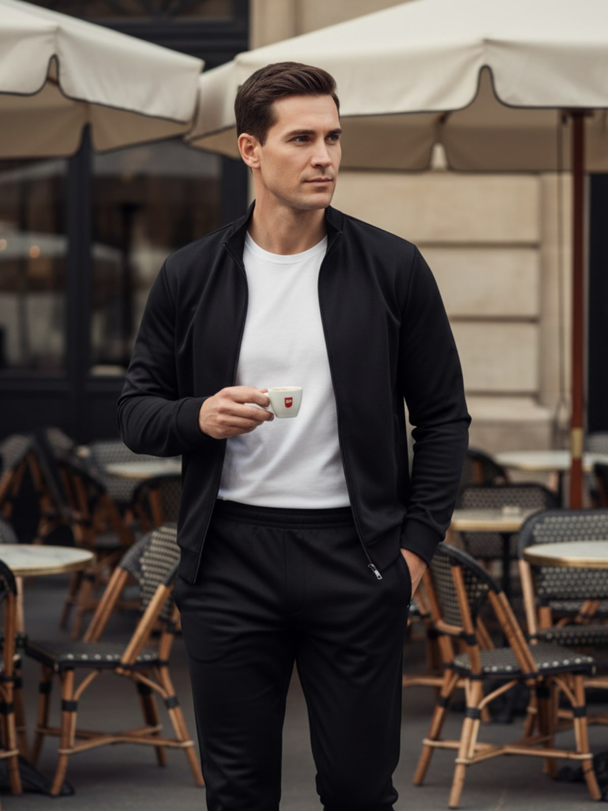 Dwight Zip Up Jacket and Pants Set_3