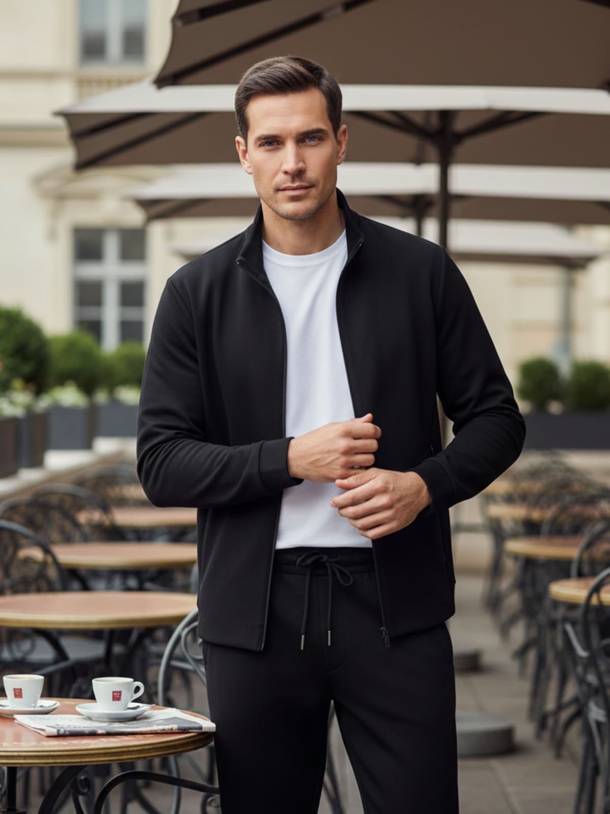 Dwight Zip Up Jacket and Pants Set_6