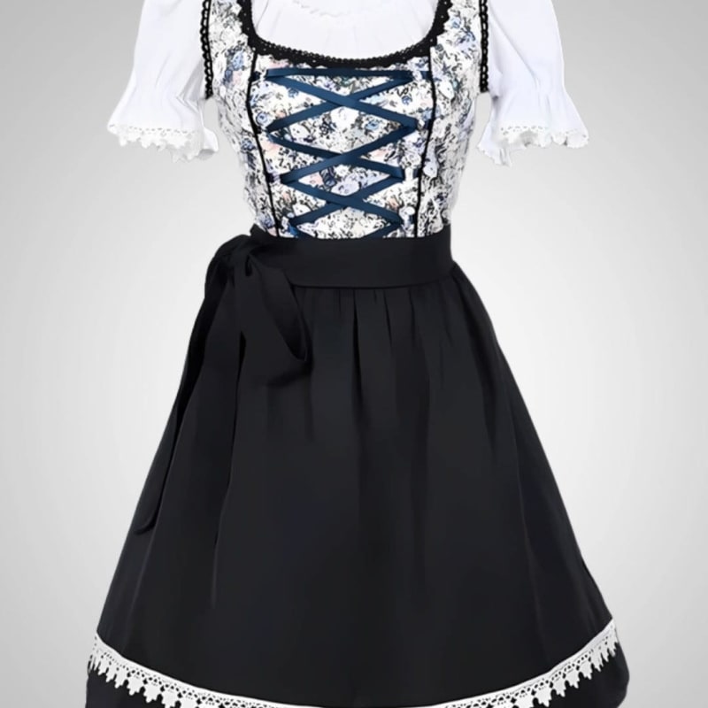 Ersilia Floral Midi Dirndl Dress_1