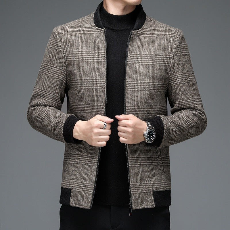 Bishop Wool Plaid Bomber Jacket_3