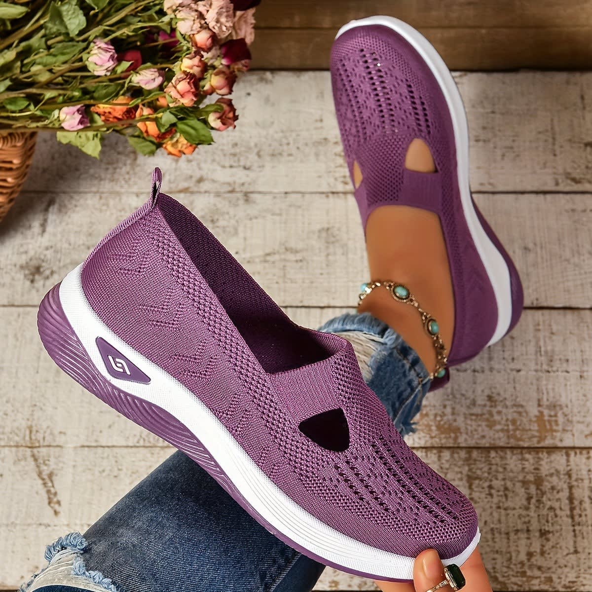 Karin Orthopedic Knit Slip-On Shoes_16