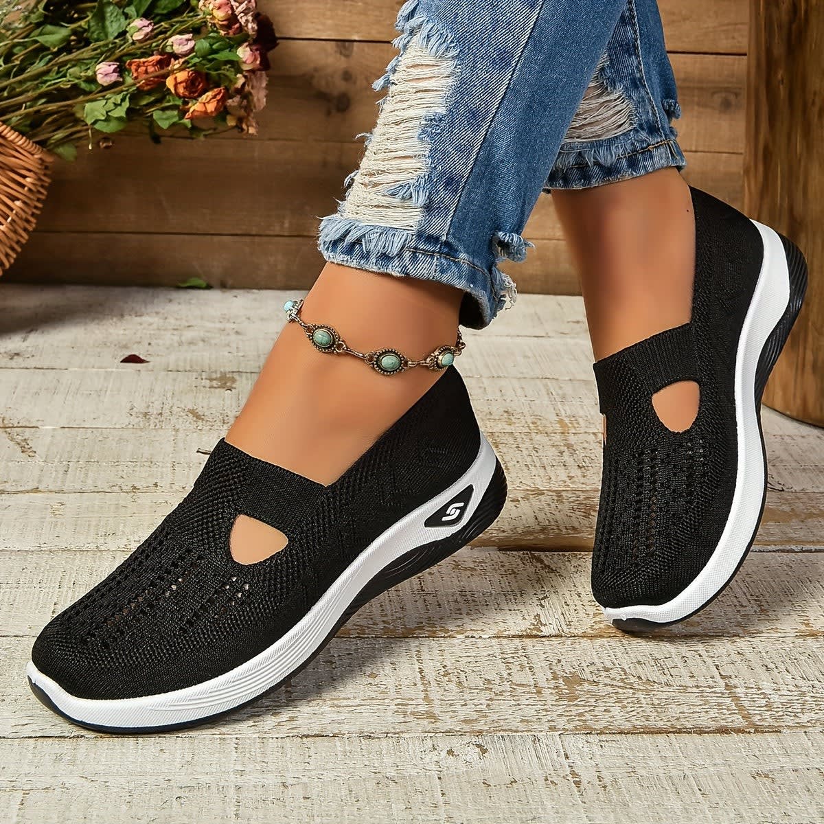 Karin Orthopedic Knit Slip-On Shoes_19