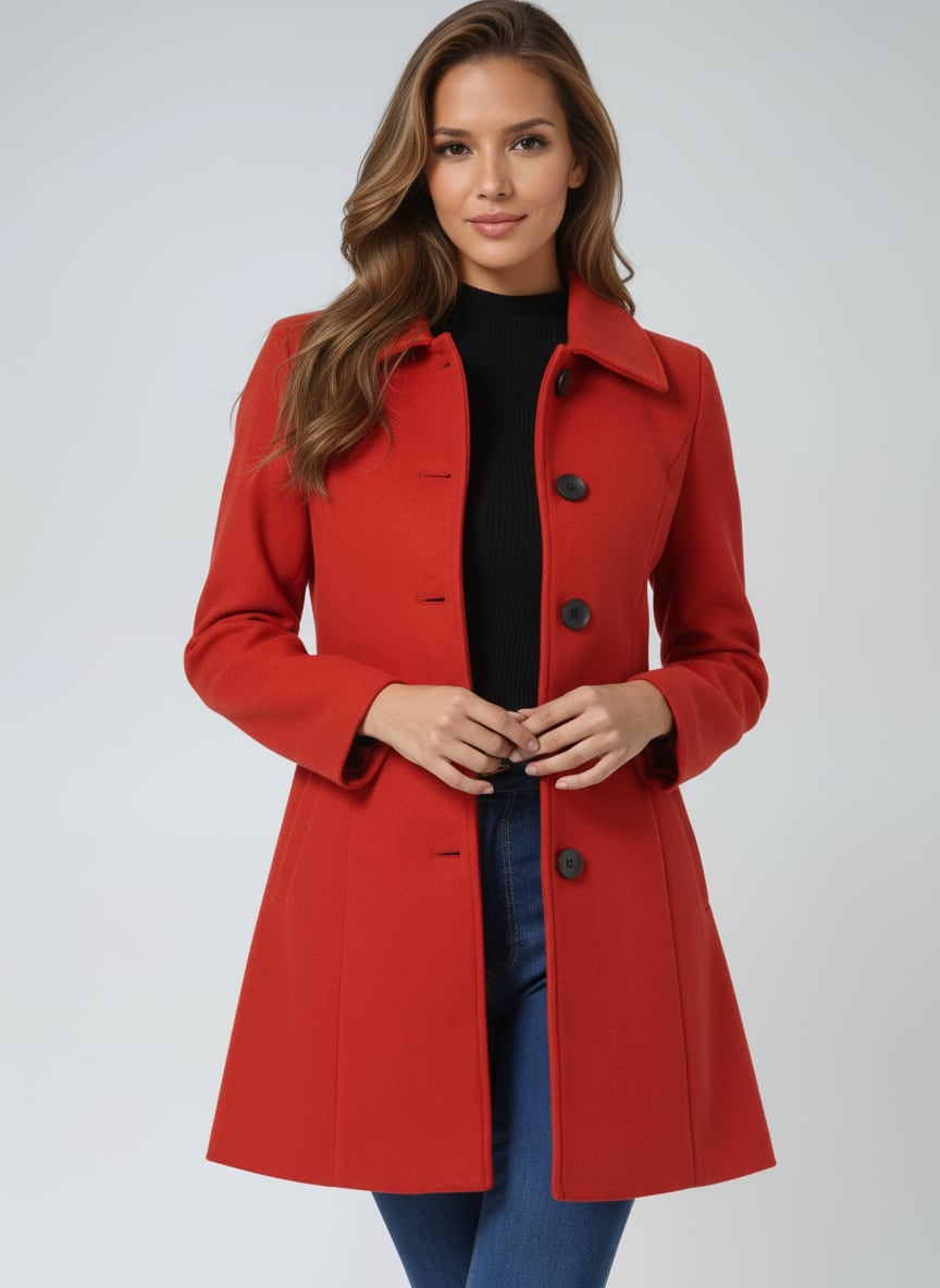 Lidia Single Breasted Tailored Winter Coat_11