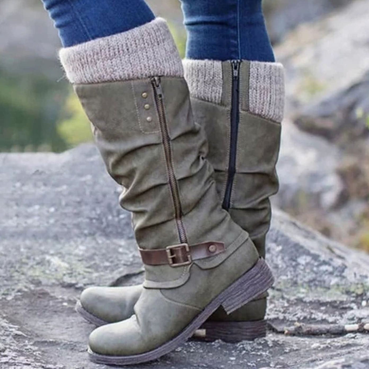 Evelyn Cushioned Knee High Orthopedic Boots_5