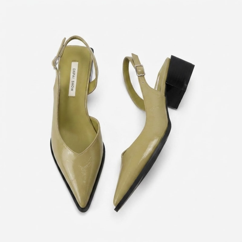 Philippa Pointed Toe Slingback Block Heels_1