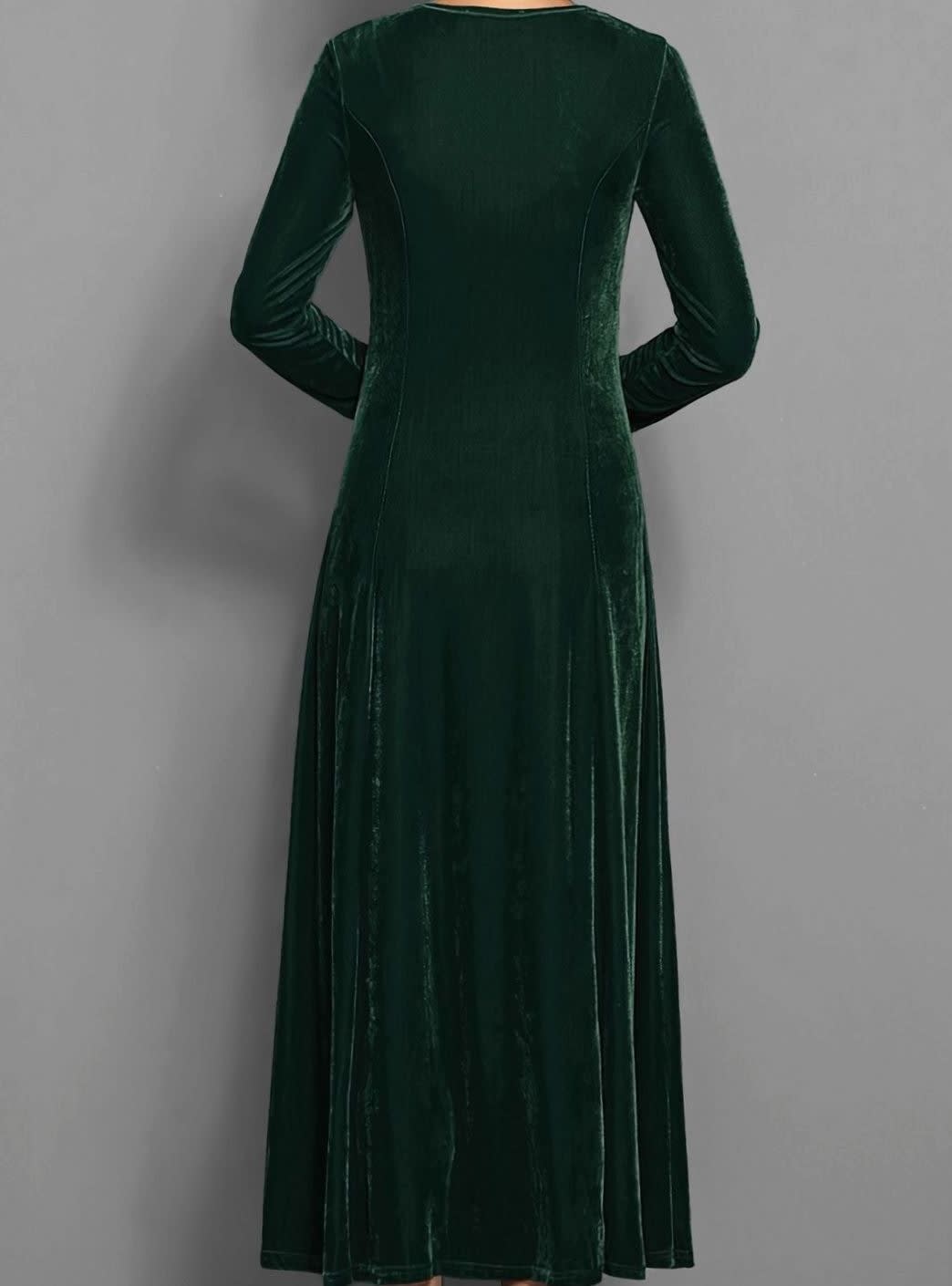 Brooke Velvet A-Line Maxi Party Dress_8