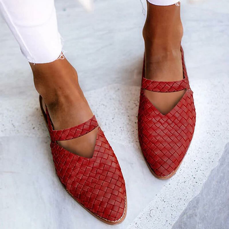 Valentina Brooks Woven Flats