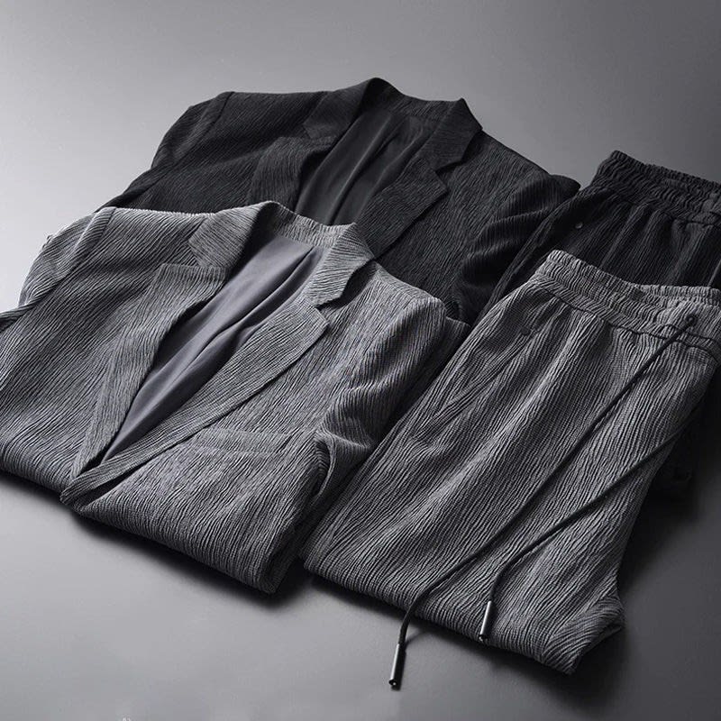 Gordon Textured Relaxed Fit Suit Set_6
