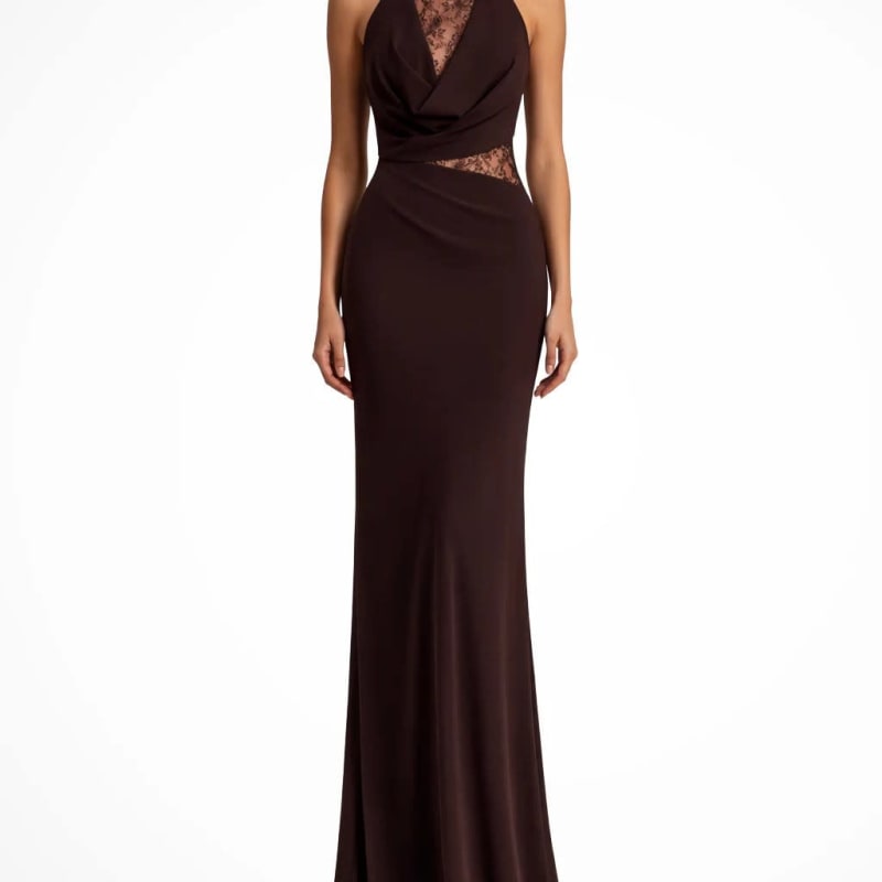 Nerissa Lace Halter Wedding Guest Maxi Dress_1