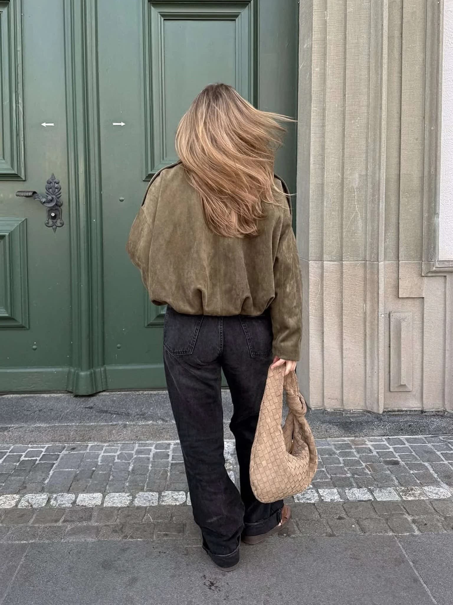 Brynn Faux Suede Oversized Bomber Jacket_5