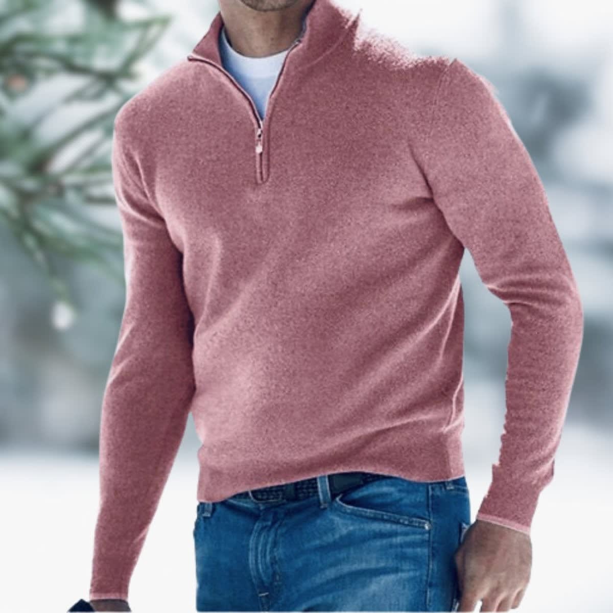 Silas Fine Knit Quarter Zip Sweater_10