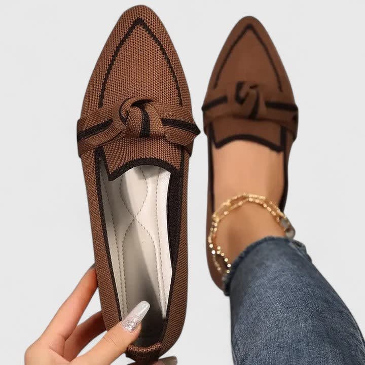 Stephanie Cushioned Pointed Toe Orthopedic Loafers_3