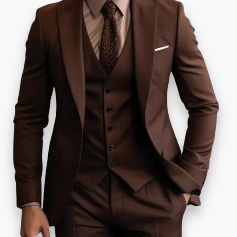 Wells Slim Fit Three Piece Suit_1