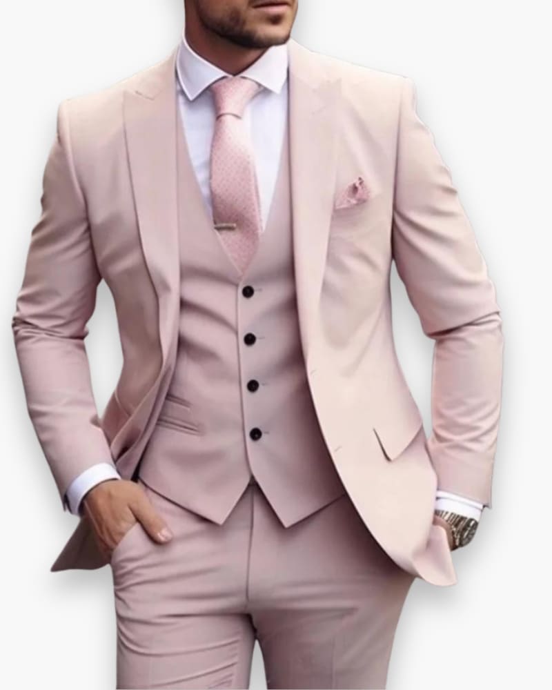 Wells Slim Fit Three Piece Suit_5