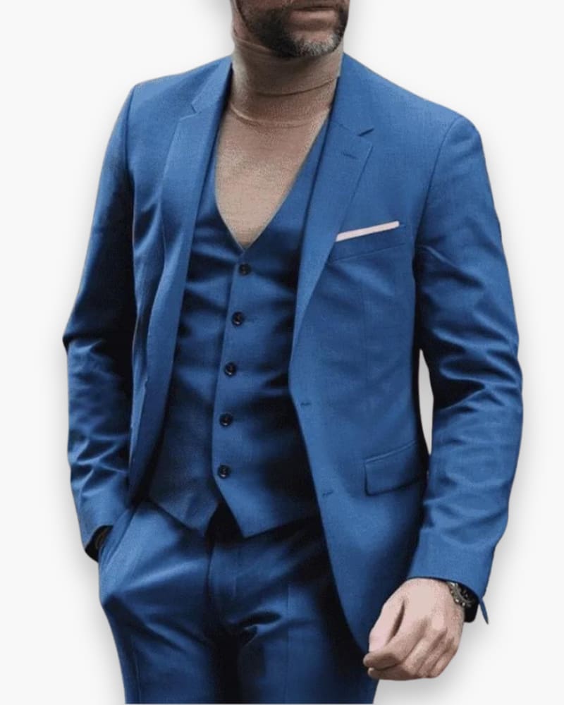 Wells Slim Fit Three Piece Suit_9