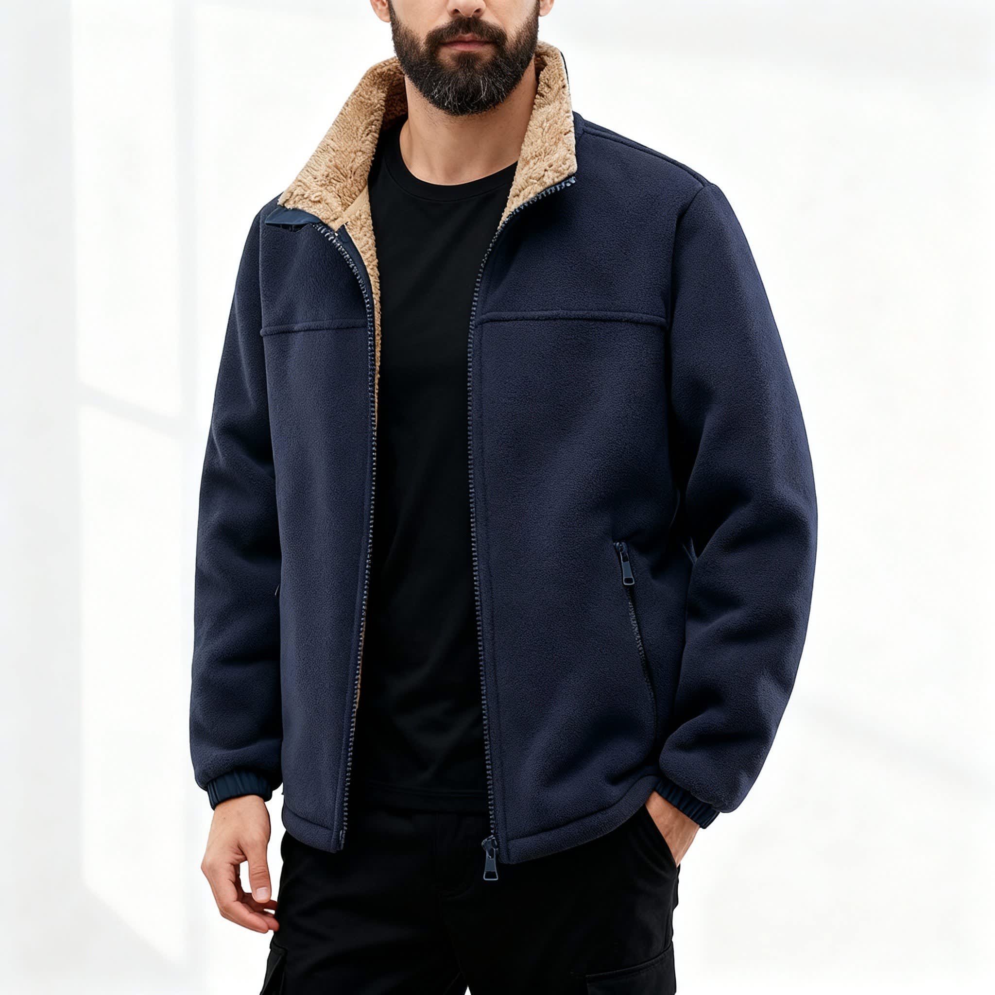 Brock Sherpa Lined Fleece Jacket_2