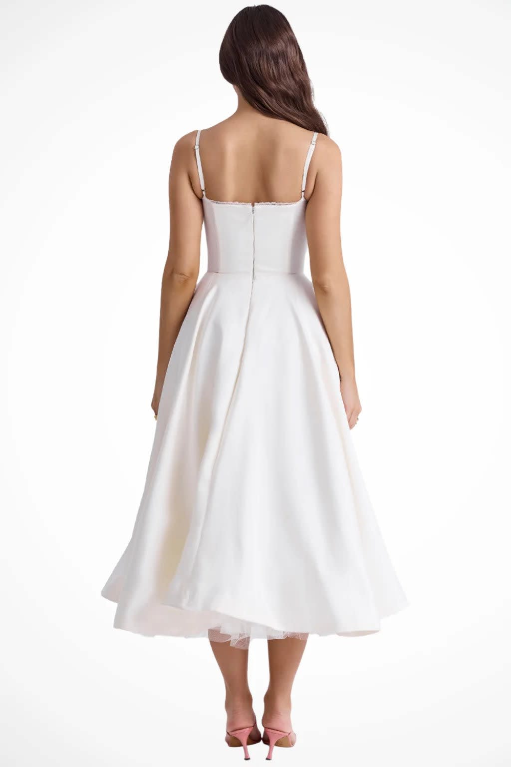 Melina Corset Wedding Guest Midi Dress_3