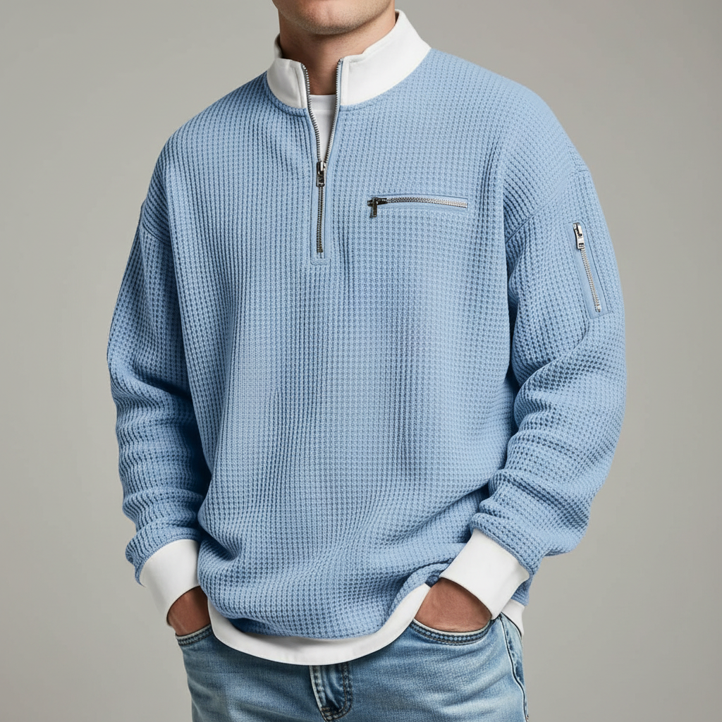 Jacob Mason Waffle Knit Sweater