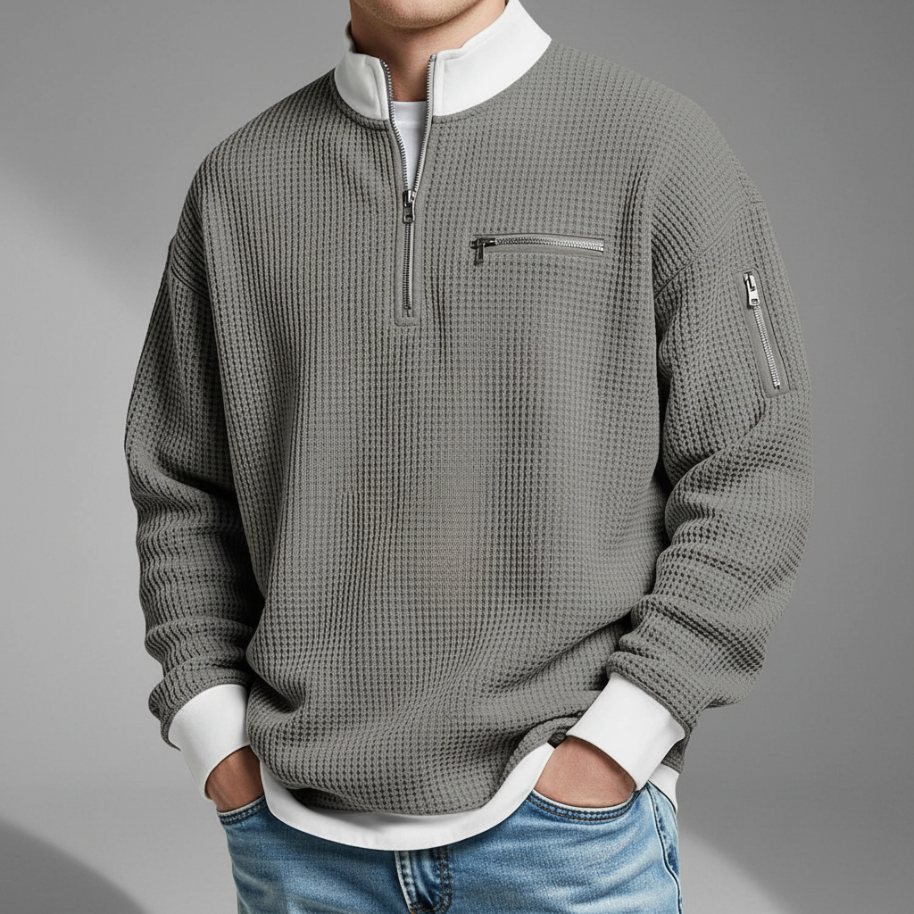 Jacob Mason Waffle Knit Sweater