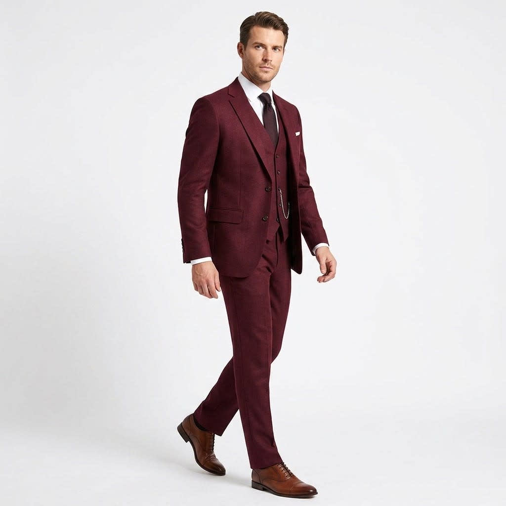 Patrick Slim Fit Three Piece Suit_5