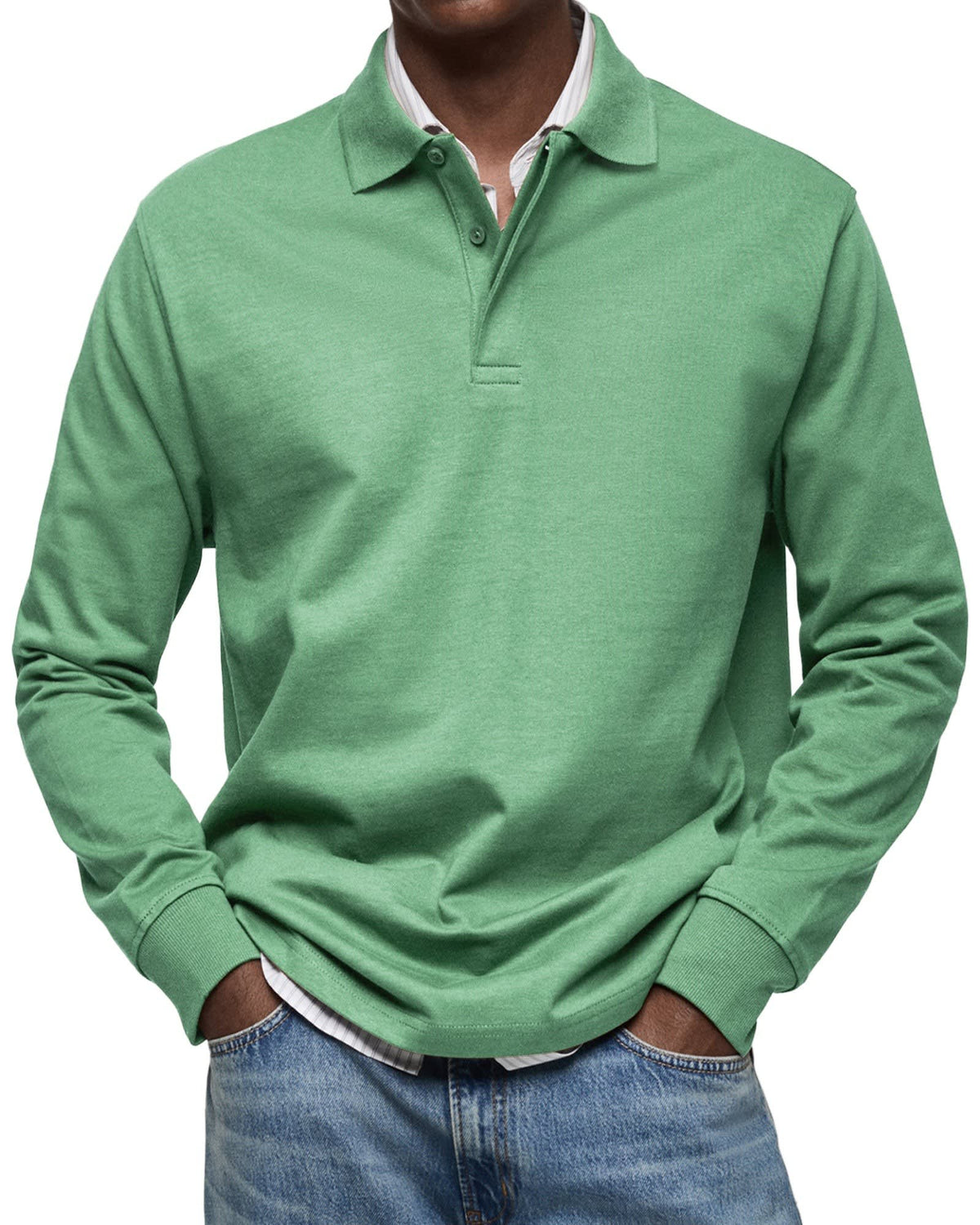 Ryan Stretch Long Sleeve Polo Shirt_6